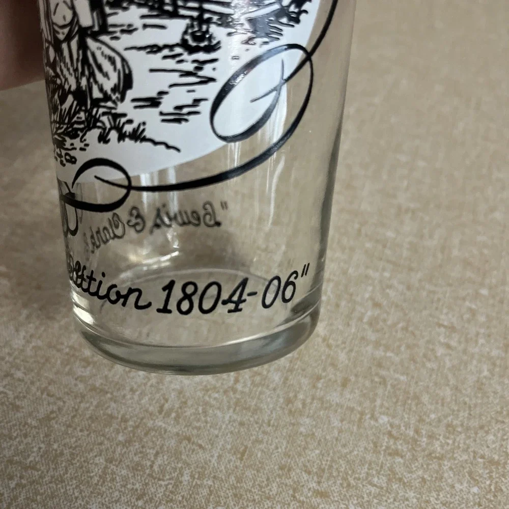 Lewis & Clark Expedition Glass Western History USA St Louis Frontier Exploring